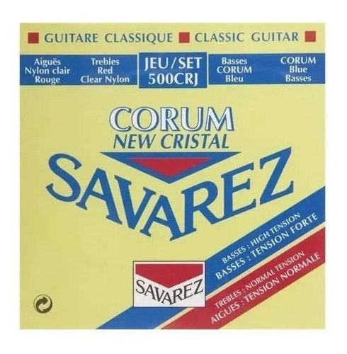 Encordado Savarez 500 Crj Nylon Guitarra Clásica Tensión Híbrida