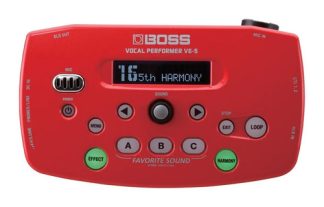 Pedal De Efecto Boss Vocal Effects Performer Ve-5 Rojo