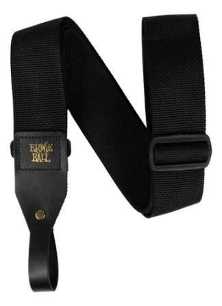 Correa Para Guitarra Acustica Ajustable Ernie Ball Color Negro P05365
