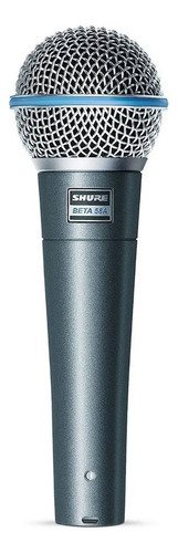 Micrófono Dinámico Shure Beta 58a Vocal Supercardioide Color Negro Azul/plata
