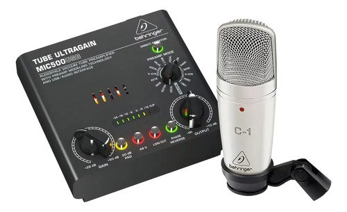 Behringer Voice Studio Kit Completo Grabación Con Microfono Negro