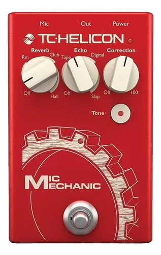 Pedal De Efecto Tc Helicon Mic Mechanic 2 Color Rojo