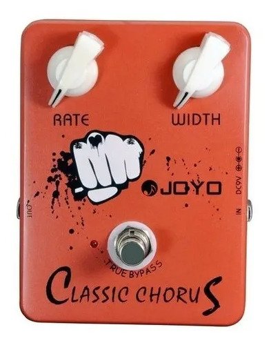 Pedal Chorus Analógico Joyo Classic Jf-05 Naranja Para Guitarra Y Bajo
