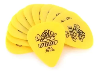 Jim Dunlop 418p 0.73 Tortex Standard Pack 12 Puas