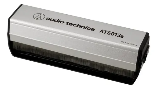 Audio Technica At6013a Limpiador Discos Doble Cepillo Fibra