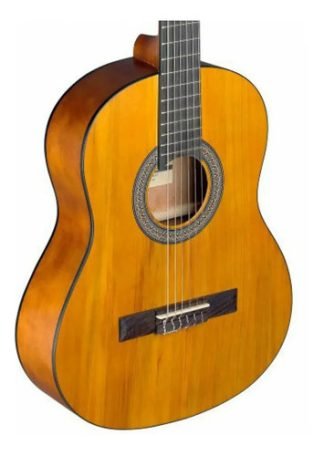 Stagg C440m Guitarra Criolla Nylon 4/4 Con Alma Natural Mate Marrón Claro