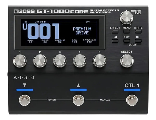 Pedal De Efecto Boss Guitar Effects Processor Gt-1000core Negro