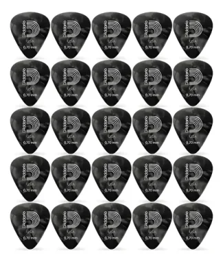 Daddario Pack 25 Puas Celuloide Perlado Medium 0.70