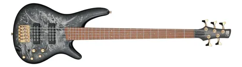 Ibanez Sr305edx Bajo Electrico Activo 5 Cuerdas Acc Dorado Acabado Del Cuerpo Mate Color Black Ice Frozen Matte Diestro