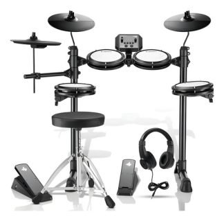 Donner Ded80 Bateria Electronica Mesh Platillos Banqueta