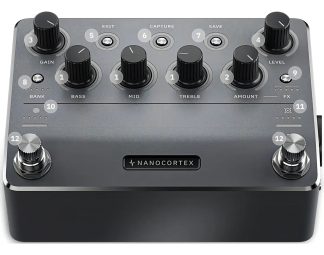 Pedalera Neural Dsp Nano Cortex Para Guitarra Y Bajo Color Gris Oscuro