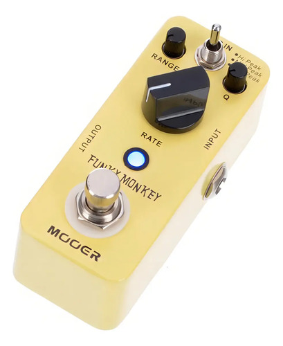 Pedal Efecto Mooer Guitarra Auto Wah Funky Monkey Cuot Color Amarillo