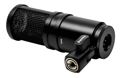 Micrófono Condensador Superlux E205 Supercardioide Estudio Negro