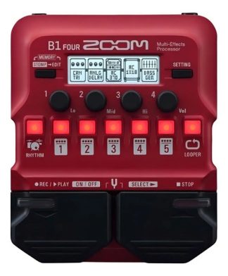 Pedal De Efecto Zoom B1 Four Rojo