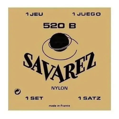 Encordado Guitarra Clasica Savarez 520b Ht Tensión Baja 6pag