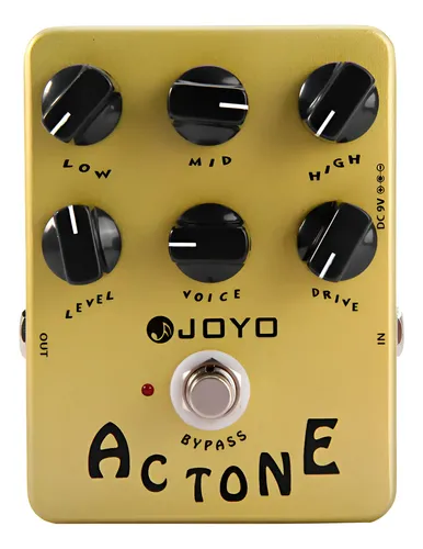 Joyo Jf-13 Pedal Simulador Vox Ac30 Valvular Guitarra Amarillo