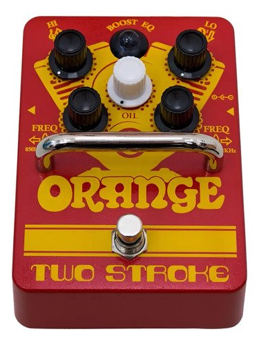 Orange Two Stroke Clean Boost Booster Pedal