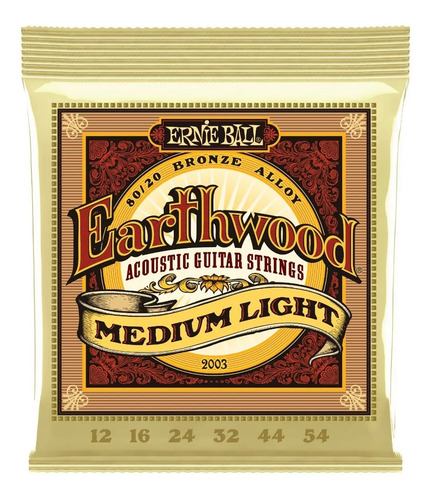 Ernie Ball Eb2003 012 Encordado Guitarra Acustica Bronze