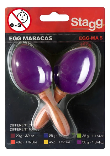 Stagg Segms Huevos Ritmicos Mini Maraca Shaker Par Consultar