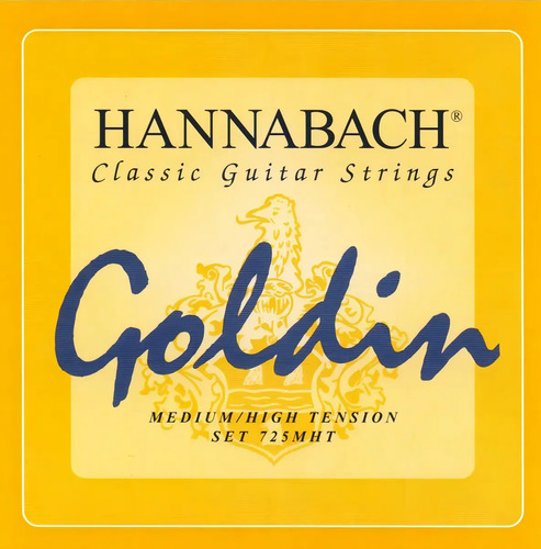 Encordado Guitarra Clásica Hannabach 725mht Goldin Medium High