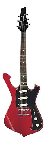 Guitarra Eléctrica Ibanez Fireman De Caoba 2015 Transparent Red Laqueado Con Diapasón De Palo De Rosa
