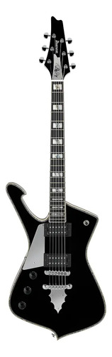 Guitarra Eléctrica Para Zurdo Ibanez Ps Series De Arce/okoume Black Con Diapasón De Ébano