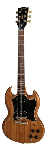 Guitarra Eléctrica Gibson Modern Collection Sg Tribute De Caoba 2018 Natural Walnut Laca Nitrocelulósica Satinada Con Diapasón De Palo De Rosa Diestro