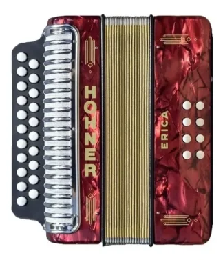 Hohner Erica Acordeon Diatonico 21 Teclas 2 Filas 8 Bajos