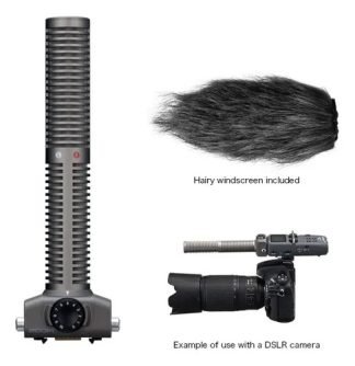 Zoom Ssh6 Stereo Shotgun Microfono Zoom H5 H6 Color Gris