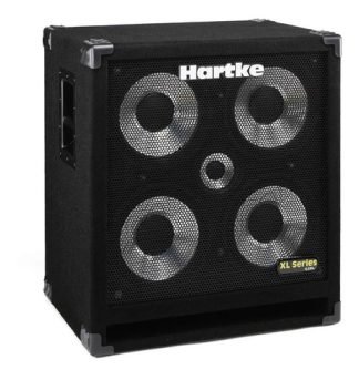 Hartke 4.5xl Caja Para Bajo 4 X 10' + 1 X 5' 400 W Cono Alum Color Negro
