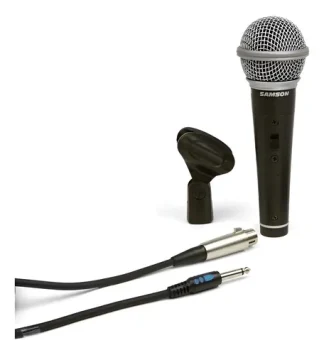Samson R21 Premium Microfono Canto Con Cable Y Adaptador