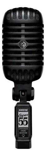 Micrófono Shure Classic Super 55 Dinámico Supercardioide Color Negro