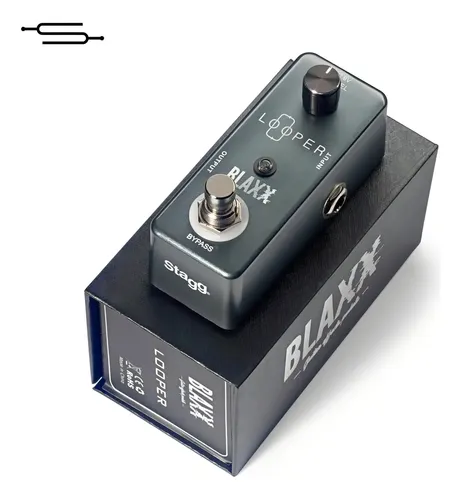 Pedal De Loop Mini Stagg Blaxx Para Guitarra Y Bajo Color Gris Oscuro