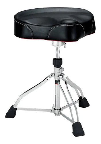 Banqueta Para Batería Tama Ht530b Moto Pvc Ajustable 3 Patas Dobles Altura 65 Cm