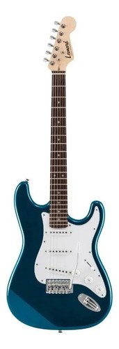Guitarra Eléctrica Leonard Le362 Stratocaster De Aliso Metallic Blue Gloss Con Diapasón De Palo De Rosa Diestro