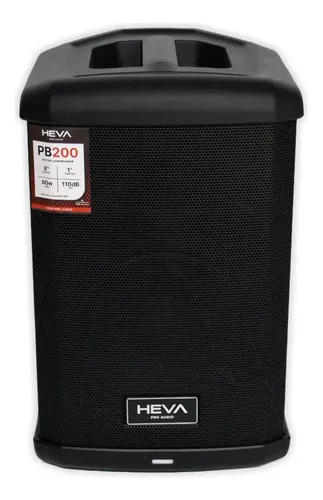 Heva Pb200 Bafle A Bateria 80 Watts Potenciado 4 Canales Bt