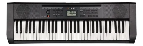 Teclado Órgano Artesia Ma88 61 Teclas Sensitivas Con Chorus Y Reverb Negro