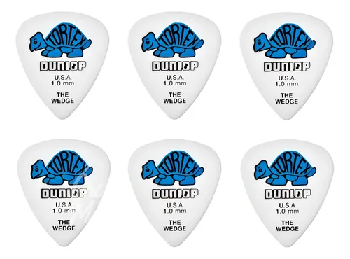 Dunlop 424r 1.0 Pack De 6 Puas Tortex Weidge