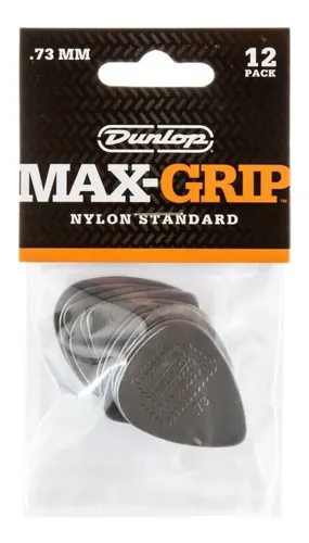 Kit De 12 Palhetas Dunlop De Nailon Con Agarre Máximo De 0,73 Mm, 449 Unidades, Fabricado En Ee. Uu., Color Gris
