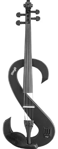Viola Eléctrica Stagg Eva44bk Con Estuche