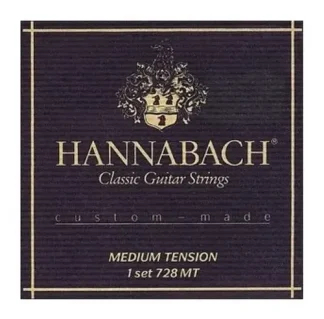 Hannabach 728 Mt Negro Carbon Encordado Nylon Guitarra Clasi