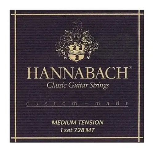 Hannabach 728 Mt Negro Carbon Encordado Nylon Guitarra Clasi