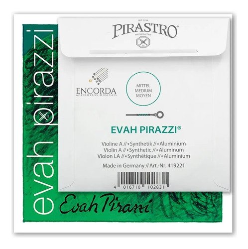 Pirastro Evah Pirazzi Cuerda La Suelta Aluminio Bola