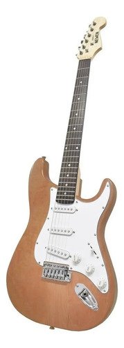 Guitarra Eléctrica Newen St St Newen De Lenga Madera Natural Laca Poliuretánica Con Diapasón De Palo De Rosa Diestro