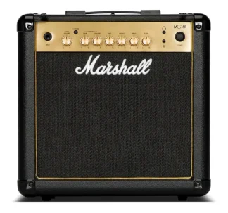 Marshall Mg15gr Amplificador Para Guitarra 15 Watts Gold Reverb Negro