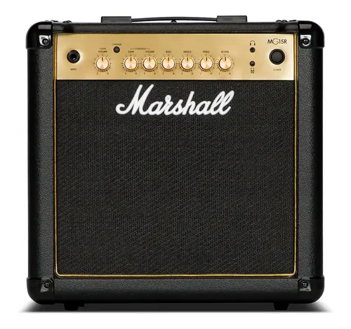 Marshall Mg15gr Amplificador Para Guitarra 15 Watts Gold Reverb Negro