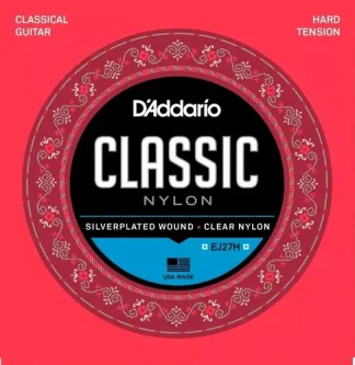 Cuerda De Guitarra Daddario Ej27h De Nylon De Alta Tensión