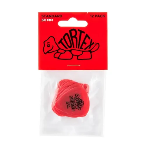 Jim Dunlop 418p 0.50 Tortex Standard Pack 12 Puas