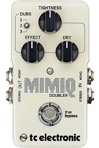 Pedal De Efecto Tc Electronic Mimiq Doubler Color Blanco
