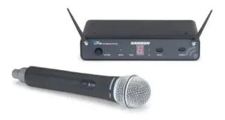 Microfono Inalambrico Samson Sistema Diversity Uhf Mano Q6 Color Negro